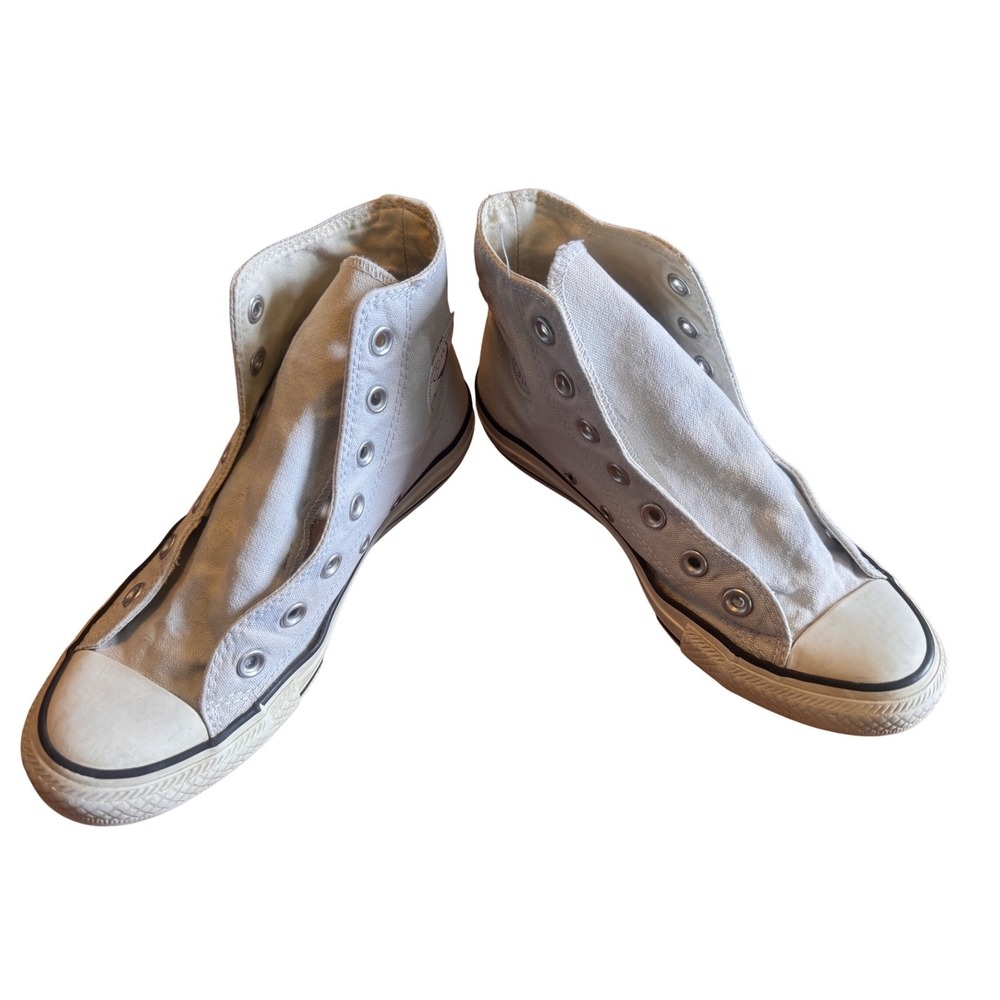 Converse Chuck Taylor All Star High Top White Sneakers  Mens 5 Womens 7 No laces
